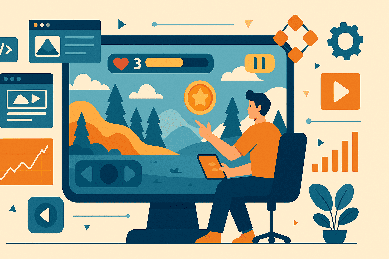 Elementos interactivos: Gráficos para la experiencia de juego