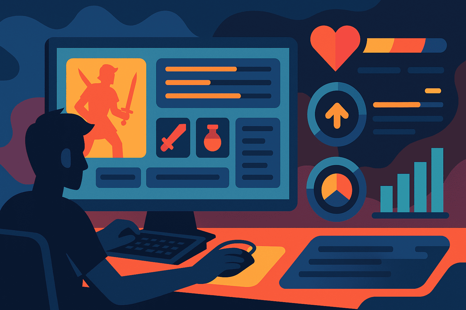 Crea UI dinámicas: Gráficos y progreso en Unity o Unreal